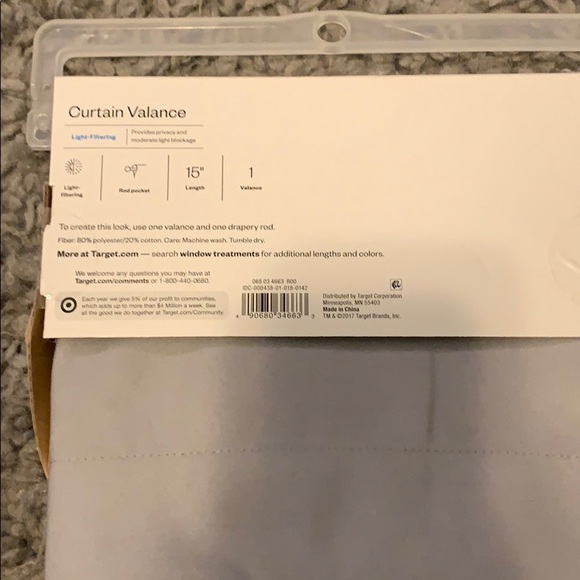 2 Curtain Valance - Picture 3 of 3